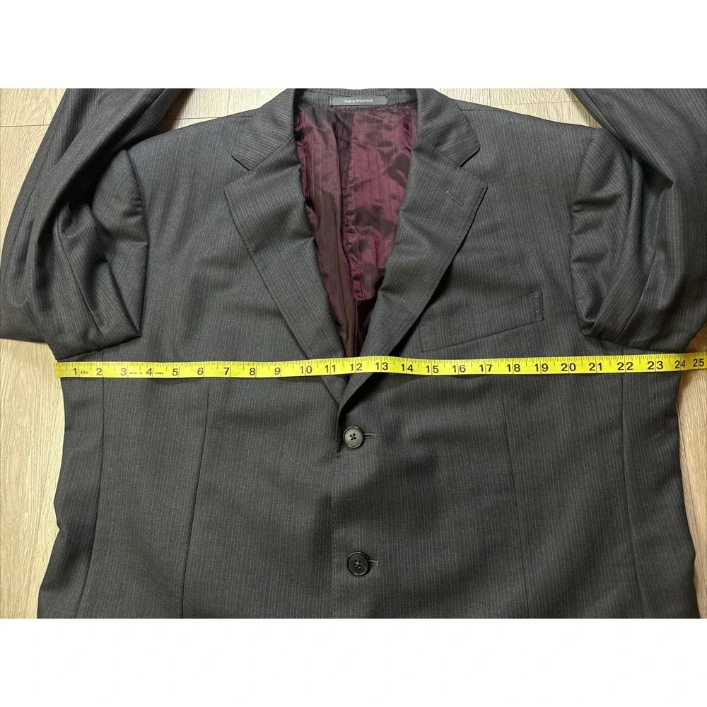 46L Ermenegildo Zegna 15 Milmil 15 Sport Coat Blazer Jacket Men's Gray Saks‎